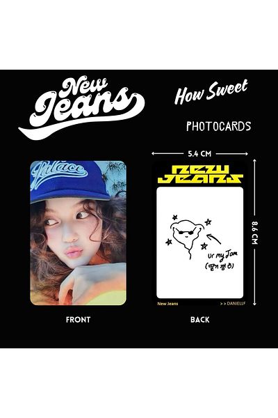 Kpop Dünyasi Danielle ''How Sweet'' Jean Photocard Set