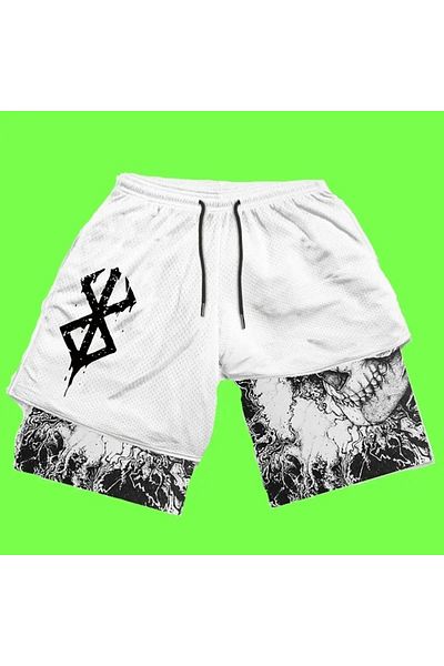 Köstebek Berserk Anime Logo Shorts