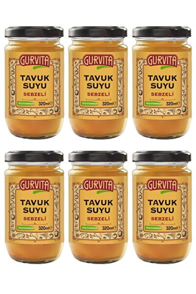 Gurvita Jöle Kıvamında Tavuk Suyu Sebzeli 320 ml 6'lı