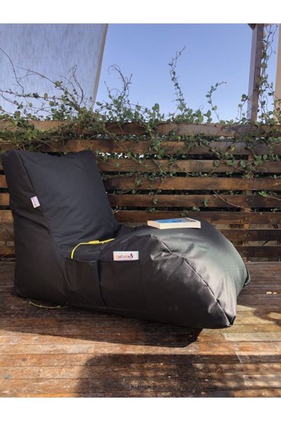 Pufumo Armutland Daybed Armut Koltuk Siyah
