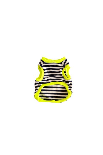 atelyu Summer Cotton Striped Cat Dog T-Shirt and Undershirt