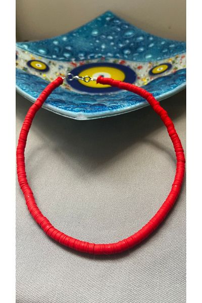 Atelier By Serkan Color Red Fimo Necklace