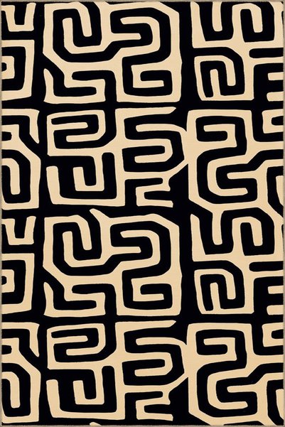 Rugs Modern Halı Διακοσμητικό, πλενόμενο χαλί με μοτίβο «Ακανθώδης Ροή» σε αν...