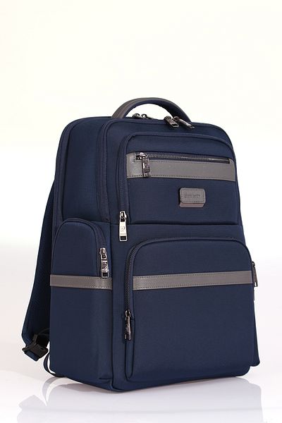 Pierre Cardin 01PC00302 - Rucsac pentru laptop de afaceri bleumarin cu suport