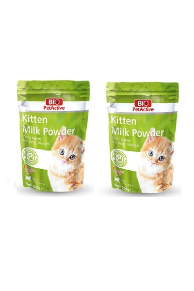 Bio PetActive Kitten Milk Powder Yavru Kedi Süt Tozu 200 Gr. X 2 Adet