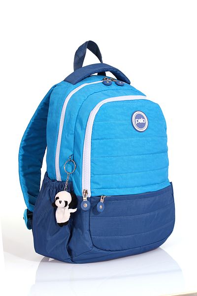 By Hakan 8780 Model - Primary School and School Bag, Three Compartments, Water Bottle Detail, Blue