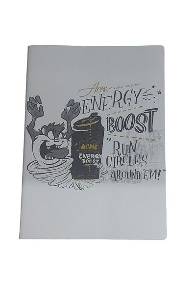Mynote Looney Tunes 60 Sheets Checkered Umur Trendy Notebook - 19x26 (TAZMANYA MONSTER)