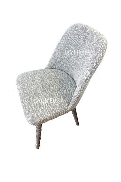 UYUMEV Streç Lastikli Düz Desen Büyük Oval Sandalye Kılıfı. Sandalye Örtüsü. 1 Adet. Krem Renk