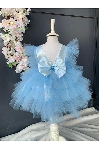 Petite Ponpon Baby Baby Girl Newborn Dress Elsa Dress