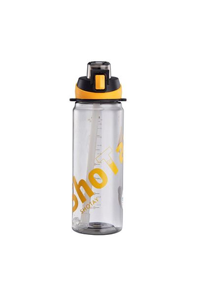 Shotay 900ml Transparent Tritan Flask - Water Bottle with Straw and Bpa Free