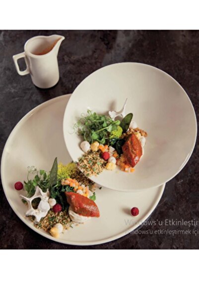 Kütahya Porselen Chef Taste of Bowl Salata,Cips, Atıştırmalık Kase 2 li Krem