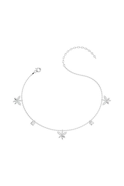 İNDİGO TAKI Küçük Yusufçuk Beyaz Gümüş Halhal