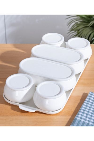 ACAR Nora 6-Piece Porcelain Covered Breakfast Set
