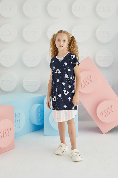 ZEYZEY 8636 Model Girl's Tunic