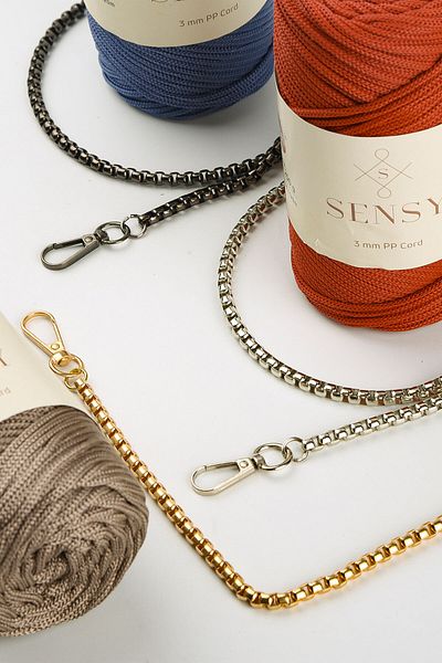 SENSY Iron Colored Box Model 120 Cm Chain Bag
