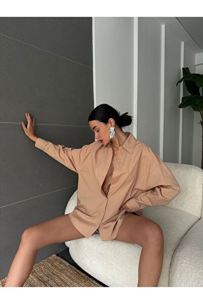 minaaise Πουκάμισο Mink Wide Cut Basic 27202