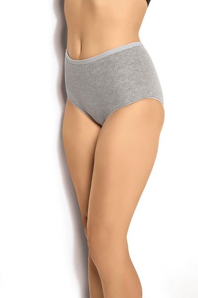 MYS GRUP TEKSTİL JİBER Set de 3 chiloți gri-slip-bikini - CAMA MODAL /697