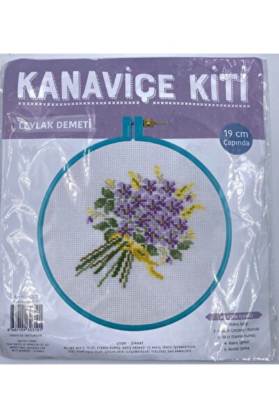 Tuva Tekstil Tuva Kanaviçe Kiti Leylak Demeti Tansel Tuhafiye