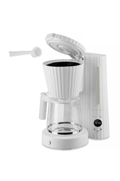 Alessi Plisse Filtre Kahve Makinesi 1,5 Lt Beyaz