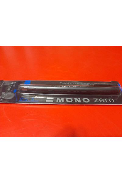 Tombow Black Mono Zero Pen - 2.5mm Rectangular Tip, Eraser Body