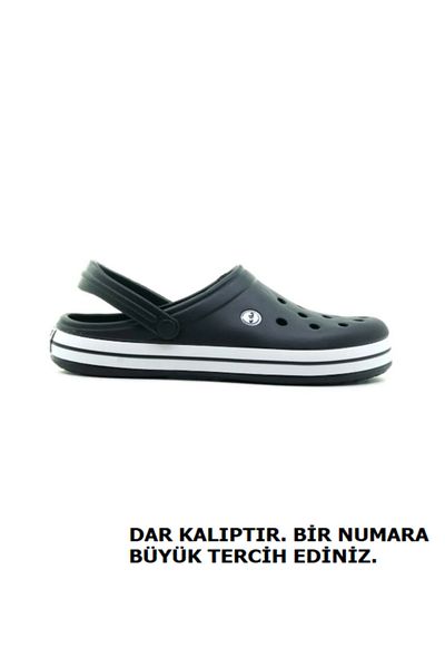Akınal Bella Full Orthopedic Unisex Black Slippers - Cross Model