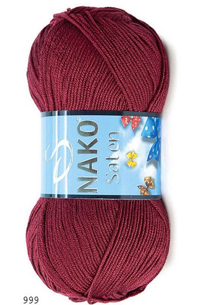 NAKO Satin Burgundy 5 Pieces Color: 999