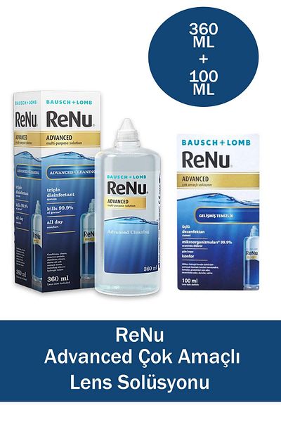 Renu 360 ml and 100 ml Advanced Lens Solution - Multi-Purpose