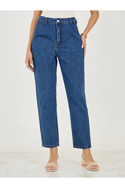 Styli Ankle Length Tapered Fit Jeans with Pockets