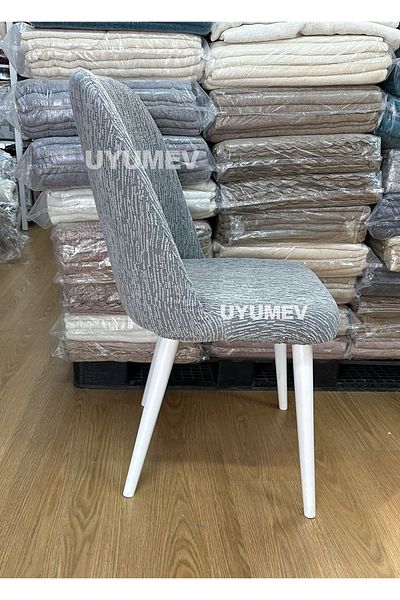 UYUMEV Γκρι Χρώμα Μεγάλο Οβάλ Stretch Ελαστικό Κάλυμμα Καρέκλας - 1 Τεμάχιο