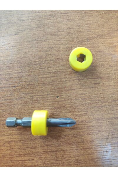 Magnet Tornavida Bits Ucu Mıknatıs Halkası Yerli Üretim 10 Adet Sarı Görseldeki Bits Uç Dahil Değildir