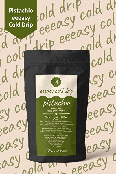 Mim and More Pistachio Easy Cold Drip - Antep Fıstıklı Cold Brew Paketi, 5 X 25 gr