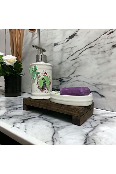 MrWoody Ahşap Banyo Düzenleyici Sabunluk Standı Banyo Mutfak Dekor Sabun Tepsisi
