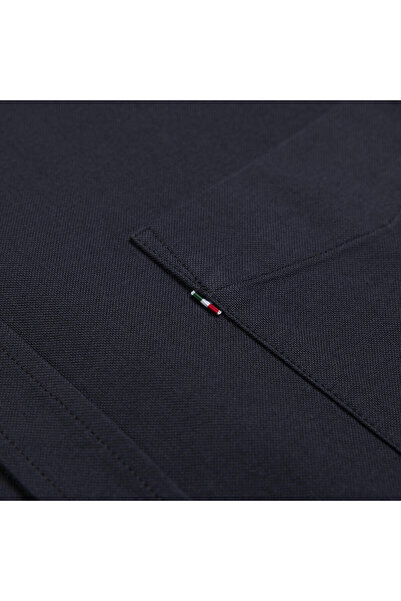 Germirli Black Single Pocket Oxford Sports Shirt - Button Collar Cotton