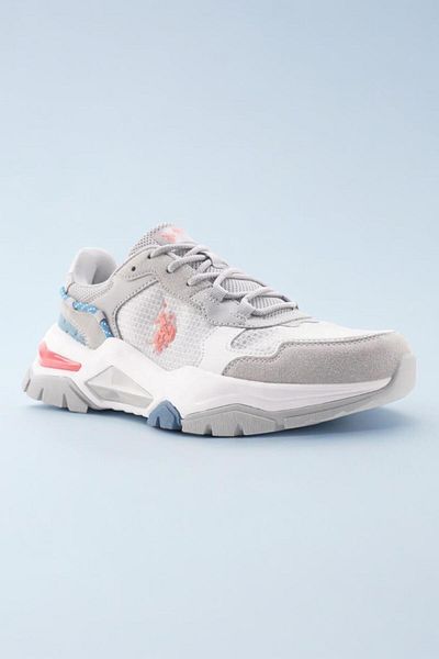 U.S. Polo Assn. Η.Π.Α. Polo Assn. 101502368   Vincent - Orthopedic Ανδρικό Sneaker Γκρι Πορτοκαλί Μπλε