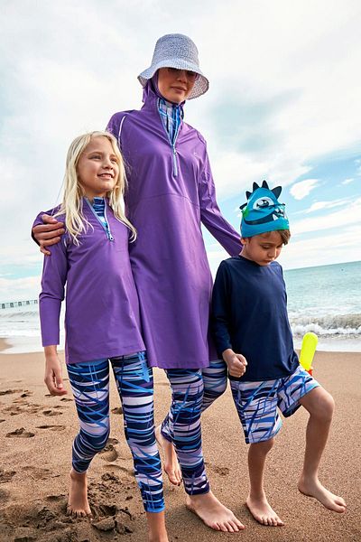 Marina Purple Parachute Girl's Swimsuit - K2405