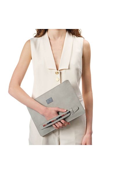 Happy-Nes Lunar Mist - Stone Gray Handbag