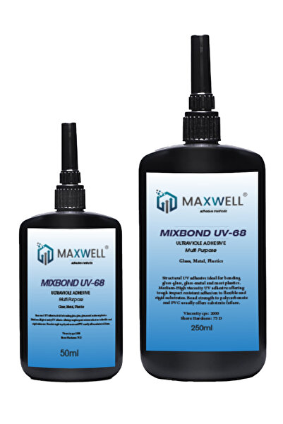 Maxwell Mıxbond Uv 68 Cam&cam Yapıştırma Ve Cam&metal Yapıştırma (50ML.)