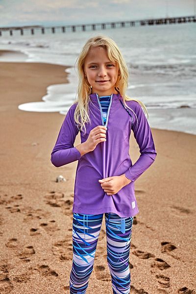 Marina Purple Parachute Girl's Swimsuit - K2405