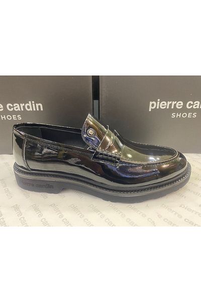 Pierre Cardin 241075 Μαύρα λουστρίνια ανδρικά παπούτσια - ελαφριά σόλα από καουτσούκ
