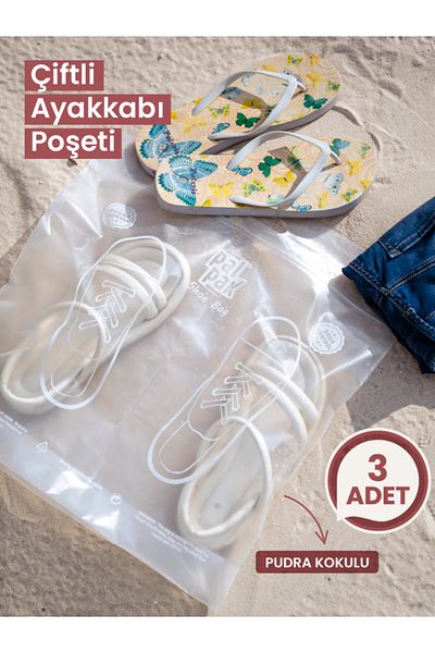 PALPAK Powder Scented Shoe Carrying and Storage Bag 44.5X46 5 cm -3 Pieces