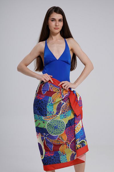nehir eşarp 95x145 Bird Patterned Tukan Pareo - Does Not Show Inside