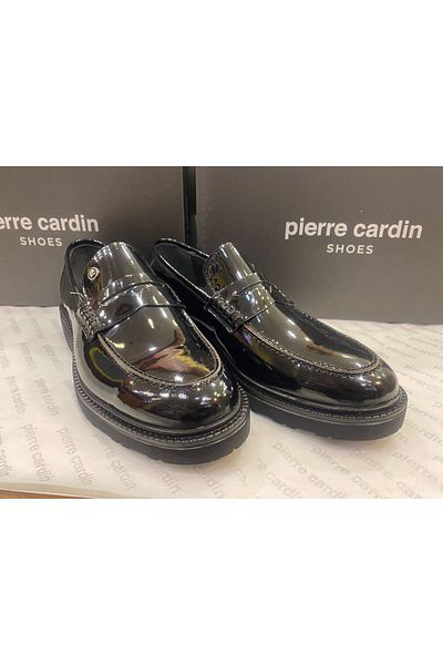 Pierre Cardin 241075 Μαύρα λουστρίνια ανδρικά παπούτσια - ελαφριά σόλα από καουτσούκ
