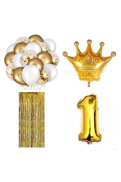 Bkmc Σετ γενεθλίων King Crown 1 έτους