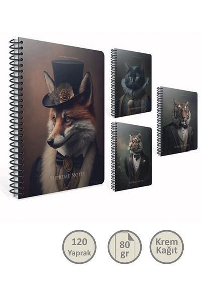 Gıpta 17*24 Lined Supreme Notes Hard Cover Notebook - 120 Sheets
