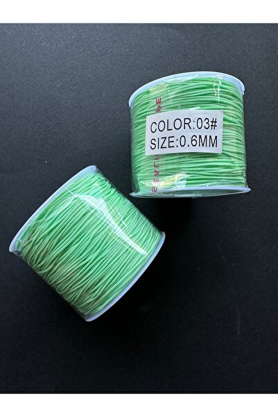 LİVZA BİJUTERİ Paraşüt İpi 0,6 mm 50 mt Su Yeşil (1 Bobin)
