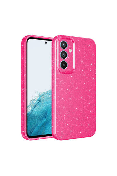 Gpack Samsung Galaxy S23 FE Kılıf Koton Simli Silikon Arka Kapak Kamera Korum...
