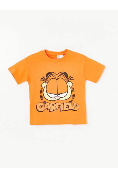 LC Waikiki LCW Baby – Garfield bedrucktes, kurzärmliges T-Shirt mit Rundhalsa...