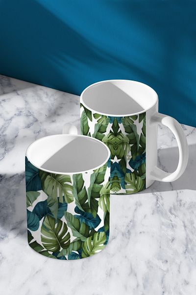 Flipped My Green World - Couple Mug Set