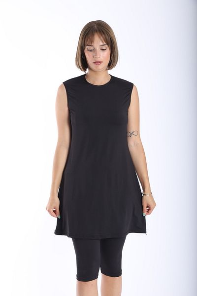 My-o Lycra Sleeveless Hijab Swimsuit - Solid Color Women's 38-52
