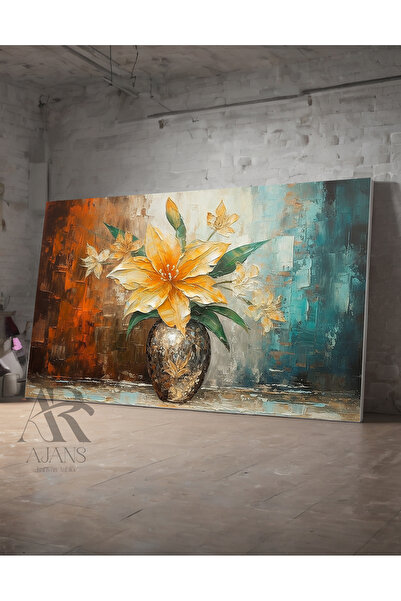 AR AJANS KANVAS TABLO Magnolia într-o vază Pictură decorativă pe pânză